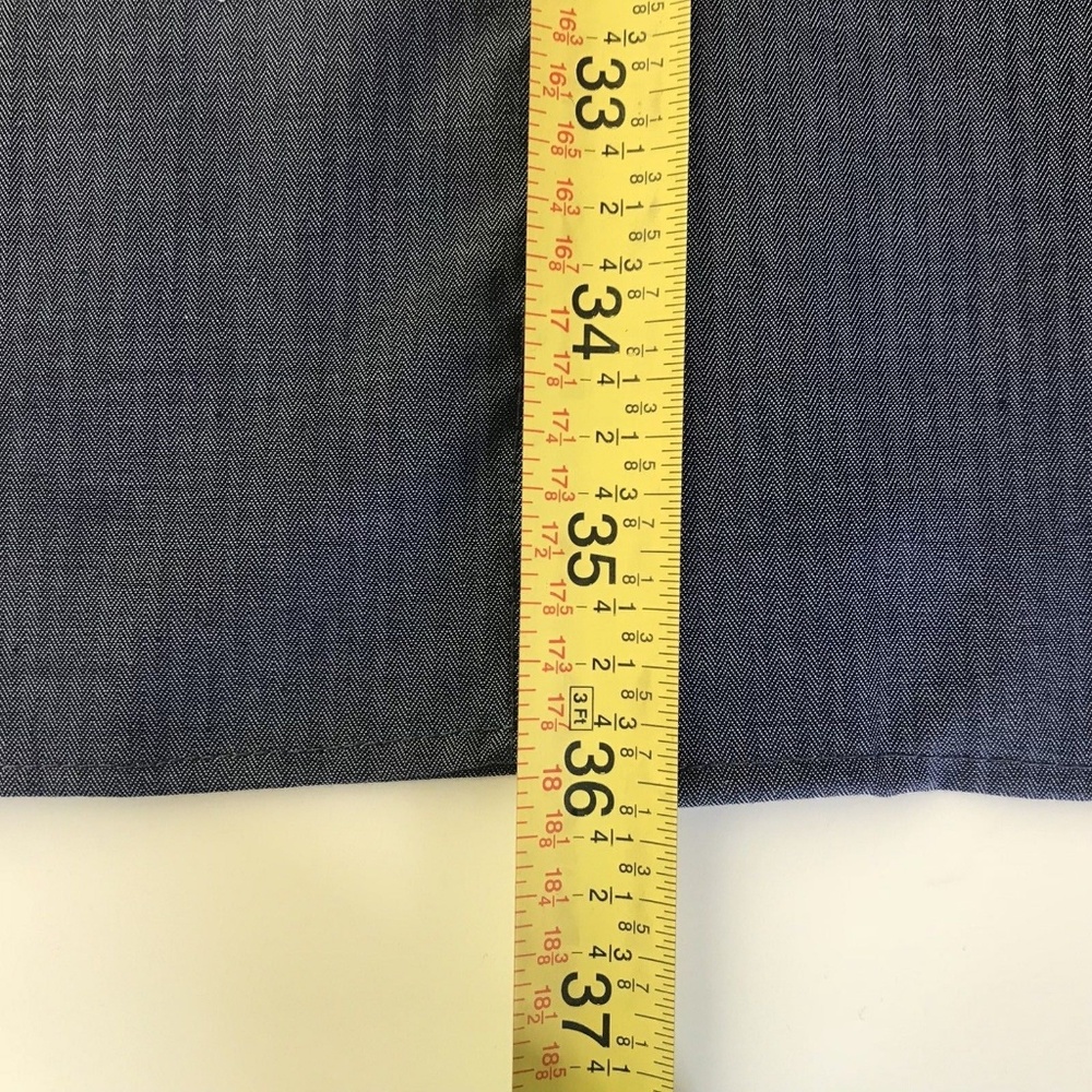 Calvin Klein Steel Non Iron Smoky Blue Long Sleeve - Picture 3 of 7